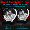 ArtPix 3D Crystal Photo, Custom Gifts for Father, Dad, Wife, Men, Husband, Mom, Her, Women, Great Customized Gift With Your Own Photo, Personalized Glass 3D Laser Etched Picture Birthday Heart