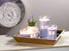 WoodWick Lavender Spa Large Hourglass Candle, Premium Soy Blend Wax, Sophisticated Pluswick Innovation Wood Wick