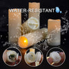 Aignis Flameless LED Candles with 10-Key Remote & Timer, Outdoor Indoor Waterproof Battery Operated Candles for Home/Wedding Décor, Exquisite Set of 12 (D 2.2" x H 4"/5"/6"/7")