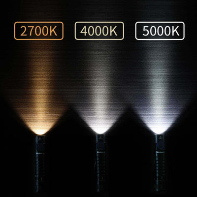 Wurkkos FC11 EDC LED Flashlights Rechargeable 90CRI Max 1300Lumen Rechargeable Flashlight, IP67 Waterproof Torch, Magnetic Tailcap, Great for Garden Dog Walking Emergency(4000K)