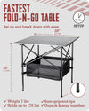 TrailBuddy Folding Camping Table - Aluminum Foldable Table for Tailgating or Camp Site with Carry Bag - Lightweight and Portable for Beach, Picnic, Tailgate & Outdoor Use, 28"x 28" x 28"