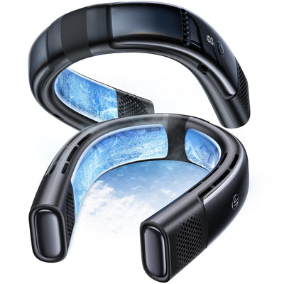 TORRAS COOLiFY 2S [28H Extended Battery Version] Neck Air Conditioner, Portable Neck Fan Rechargeable, Neck Cooler App Control Neck Fans that blow cold air for mothers day gifts, Starry Black