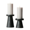 Main + Mesa Stoneware Pillar & Taper Candle Holders, Set of 2