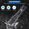 Rechargeable Led Flashlights High Lumens,Super Bright Flashlight True 990000LM,Powerful Tactical Flashlight Up to 24H Long Battery Life |Zoomable|6 Light Modes|IP67 Water Resistant for Home Camping