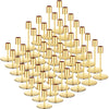 Candle Holders Set Matte Candlesticks Holders Decorative Taper Candle Holders Modern Metal Candelabras for Wedding Dinning Anniversary Home Xmas Party Decor Table Centerpiece (Gold,48 Pcs)