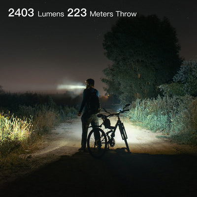 ThruNite TC15 V3 2403 High Lumen Flashlight, USB C Rechargeable LED Handheld Flashlights, Ultra-Bright XHP 35.2 LED, Indoor/Outdoor (Camping, Security and Emergency Use) Cool White - Black CW