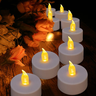 Tea Light, 150 Pack Flameless LED Tea Lights Candles Flickering Warm Yellow 200+ Hours Battery-Powered Tealight Candle. Ideal for Party, Wedding, Birthday, Gifts and Home Decoration (150 Pack)