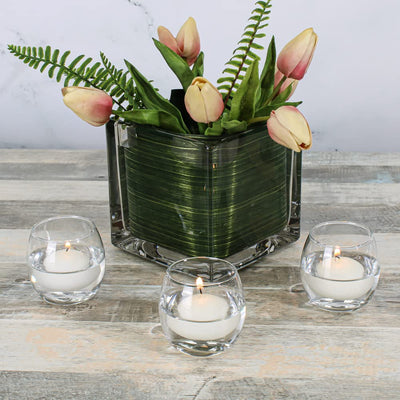 Set of 144 White Richland Floating Candles 2"
