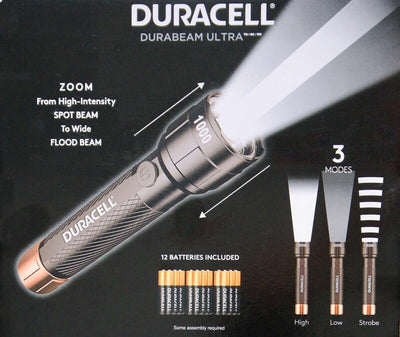 Duracell DURABEAM Ultra LED Flashlight 1000 Lumens 3-Pack