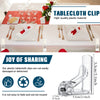 Jetec Clear Tablecloth Clips Plastic Table Cloth Clips Spring Loaded Table Cloth Holders Table Cover Clips for Home Picnic Dinging Room Indoor and Outdoor Party Tablecloth Fix (36)