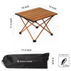 ROCK CLOUD Portable Camping Table Ultralight Aluminum Folding Beach Table Camp for Camping Hiking Backpacking Outdoor Picnic, Small