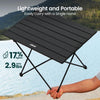 MISSION MOUNTAIN UltraPort Compact Camp Table, Outdoor Folding Table, Portable Camping Side Table, Ultralight Aluminum Beach Table, Small Camping Table with Carry Bag for Camping, Picnic