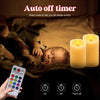 ALED LIGHT Rechargeable Candles Flickering with Remote,Flameless Candles Built-in Rechargeable Battery,RGB&Warm White Real Wax LED Candles for Home Decoration,Christmas,Party