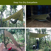 Sunyear Hammock Camping with Rain Fly Tarp and Net, Portable Camping Hammock Double Tree Hammock Outdoor Indoor Backpacking Travel & Survival, 2 Tree Straps,100% Waterproof