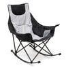 SUNNYFEEL Rocking Camping Chair, Luxury Padded Recliner, Oversized Folding Lawn Chair with Pocket, Heavy Duty for Outdoor/Picnic/Lounge/Patio, Portable Camp Rocker Chairs with Carry Bag