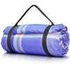 Extra Large Waterproof Picnic Blanket, 79''x79'' Outdoor Foldable Mat, Sandproof Beach Rug, Machine Washable, Compact 3-Layer Padded, Gift for Camping, Park, Hiking, Party, Kids, Family, Couple (Blue)