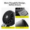 JISULIFE Handheld Fan Life7,2024 Powerful Portable Fan with LED Display[19.5Hrs Max Cooling]5000mAh,150°Folded,5 Speeds,Lanyard; 3-IN-1 Hand/Desk/Neck Fan,Travel Essentials Gifts for Women,Men(Black)