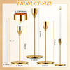 Inbagi Candlestick Holders Bulk for Taper Candles Metal Tall Candle Stick Holders Taper Candle Stands for Table Centerpiece Wedding Home Party Decor Fit 0.79 in Thick Candle(Gold, 18 Sets)