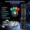 BERCOL Rechargeable LED Flashlights High Lumens, 990,000 Lumens Super Bright Powerful Flashlights, 5 Modes, IPX6 Waterproof Handheld Flash Light for Emergencies, Hiking