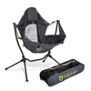 NEMO Stargaze Reclining Camp Chair | Luxury Recliner for Maximum Camping Comfort and Stargazing (2023), Black Pearl