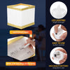 Mudder 20 Pack 5.9 Inch Square Paper Floating Lanterns with LED Tea Lights Candles for Wishing Praying Blessing Wedding Festival Event Party Memorial Pool Patio Side Decoration