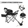 FUNDANGO 9C2215 USVC Camping Chair, Oversized, Black-2