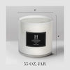 My Way Deluxe Scented Candle, Luxury Hotel Inspired Big Candle with Hints of Lush Sandalwood, Warm Virginia Cedar, and Beautiful Iris, Long Lasting 300 Hour Burn Time, 55oz White