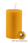 Beeswax Pillar Candles Bulk Set of 9 Handmade from 100% Pure Natural Rolled Bees Wax - Measures 2" x 3.4", Great for Home Decor, Party & Events, 10-12 Hour Burn Time