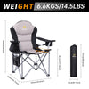 Nice C Outdoor Heated Chair, Heated Camping Chair, Folding Chair, Beach Chair, Wide&Thick Padding, Heavy Duty Cooler, Carry Bag, Cupholder & Side Pockets, 10000mAh Power Bank Included (1 Pack)