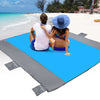 POPCHOSE Beach Blanket, Sandfree Beach Mat ‎108"x85.2" for 7 Persons, Extra Large Beach Blanket Waterproof Sandproof with 6 Stakes, Easy to Clean, Lightweight Compact Beach Accessories