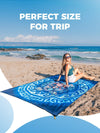 OCOOPA Diveblues Beach Blanket, Sand Free Mat Quick Drying, Large and Compact, Easy Carring, Perfect for Beach Yoga, Outdoor Music Festival, Travel Camping Gifts