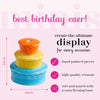 Nora Fleming Hand-Painted Mini: Best Birthday Ever (Candle Holder Cake) A194