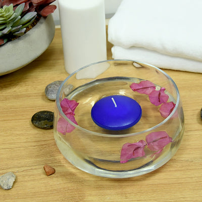 Zest Candle 12-Piece Floating Candles, 3-Inch, Blue