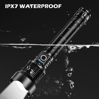 Rechargeable Flashlights 990,000 Lumens, Super Bright LED Flashlight High Lumens with USB Cable, 5 Modes Waterproof Flashlight Powerful Flash Light for Home Camping Hiking