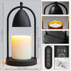 Vktoma Candle Warmer Lamp with Timer, Electric Candle Warmer Lamp for Jar Candles, Candle Lamp Warmer with 2 Halogen Bulbs (Black)