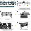WUROMISE Sanny Outdoor Folding Portable Picnic Camping Table, Aluminum Roll-up Table with Easy Carrying Bag for Indoor,Outdoor,Camping, Beach,Backyard, BBQ, Party, Patio, Picnic
