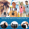 Koonie Portable Waist Fan Rechargeable, Strong Airflow 23H Working Time Hands-free Personal Necklace Fan, USB Belt Fan for Shirt, Fishing Gardening Climbing Cycling Farm Work Hiking