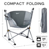 PORTAL Hammock Camping Chair Folding Portable Swinging Chair with Cup Holder for Outdoor RV Lawn Backyard Patio,Support 350 lbs