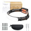 1500 Lumens Rechargeable LED Headlamp with 230° Beam, 3 Modes, IPX6 Waterproof - For Camping, Running, Fishing, Hard Hat Work