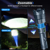 Gehavin Rechargeable LED Flashlights 1500000 High Lumens,XHP160.5 High Powered Flashlight Super Bright,Handheld Flashlight with Zoomable, 6 Modes,Waterproof for Emergencies and Camping,Dimgray