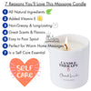 CANDLE THERAPY Massage Candle - Massage Oil Candle with Pour Spout, 8.1 oz Natural Skin Care Products - Massage Lotion Candle for Self Care Massage Cream - (Lavender Chamomile)