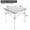 YSSOA Aluminum Folding Table for Camping, Camp Table for Picnic, Beach Table for Sand Foldable, Lightweight, Carry Bag Included