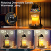 STROLITE Candle Warmer Lamp, Electric Candle Warmer with Timer, Adjustable Height Dimmable Candle Light with 2 * 50W Bulbs, Compatible with Various Candles, Gifts for Mom Home Decor (Black)