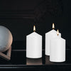 White Pillar Candles - Set of 6-3" x 6" Dripless Unscented Candles in White for Home Decor, Relaxation & All Occasions