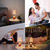 Holulo Candle Lamp Warmer,Adjustable Height Candle Warmer Lamp with Timer 2H/4H/8H Electric Candle Warmer for Jar Dimmable Candle Lamp, Gifts for Mom, Bedroom Home Decor,with 2 Bulbs