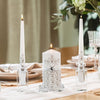 Unity Candles for Wedding Ceremony Set - 3 Pcs 6" Pillar & 2 10" Tapers Candles - Unity Decorative Wedding Candle White Ceremonial Candles - Velas Decorativas para Boda - Wedding Table Centerpiece