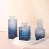 Fixwal Set of 18 Blue Bud Vases for Flowers, Vintage Clear Glass Vases Small Vases for Centerpieces for Home Table Decor Rustic Wedding Decorations