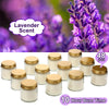 Jutom 48 Pack Mini Mason Jar Candles 4 oz Small Lavender Scented Wax Candles Bulk for Wedding Valentine Baby Shower Party Favors Aromatherapy Candles for Home Meditation(Gold Lid)