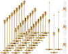 Inbagi Candlestick Holders Bulk for Taper Candles Metal Tall Candle Stick Holders Taper Candle Stands for Table Centerpiece Wedding Home Party Decor Fit 0.79 in Thick Candle(Gold, 18 Sets)