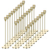 27 Pack Candles Holder, 9 Sets Taper Candlestick Holders Fit 0.75 Inch Thick Pillar Candles, Long Candle Sticks Holder Centerpiece Decor for Home, Wedding, Dinning, Party, Anniversary (Gold)